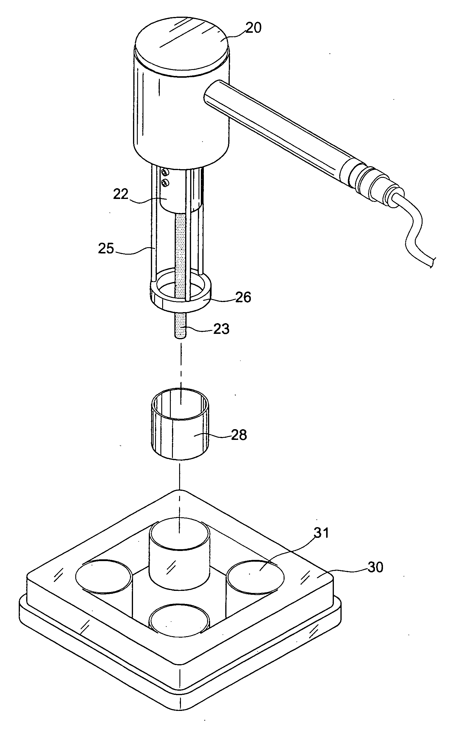 Replaceable annular electrode for transgenic
