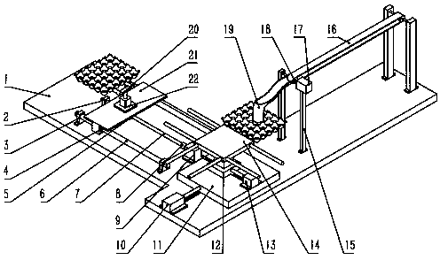 An egg automatic palletizing robot