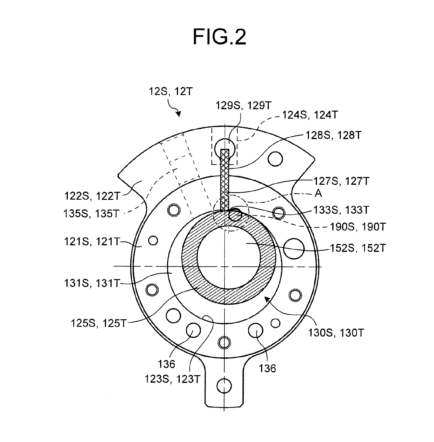 Rotary compressor having discharge groove to communicate compression chamber with discharge port near vane groove