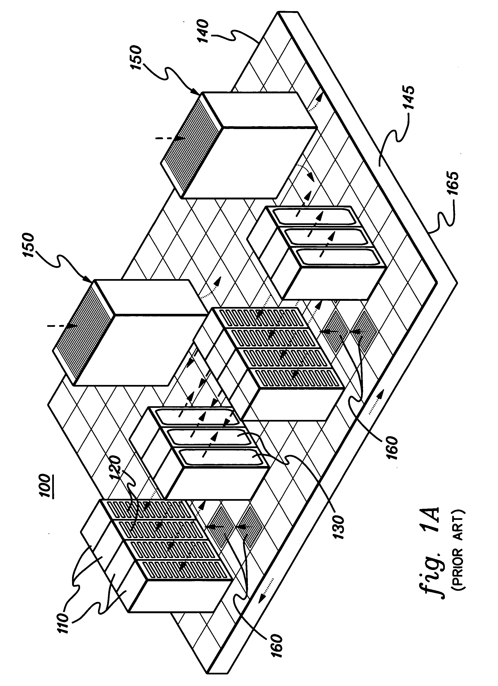 Apparatus and method for facilitating cooling of an electronics rack by mixing cooler air flow with re-circulating air flow in a re-circulation region