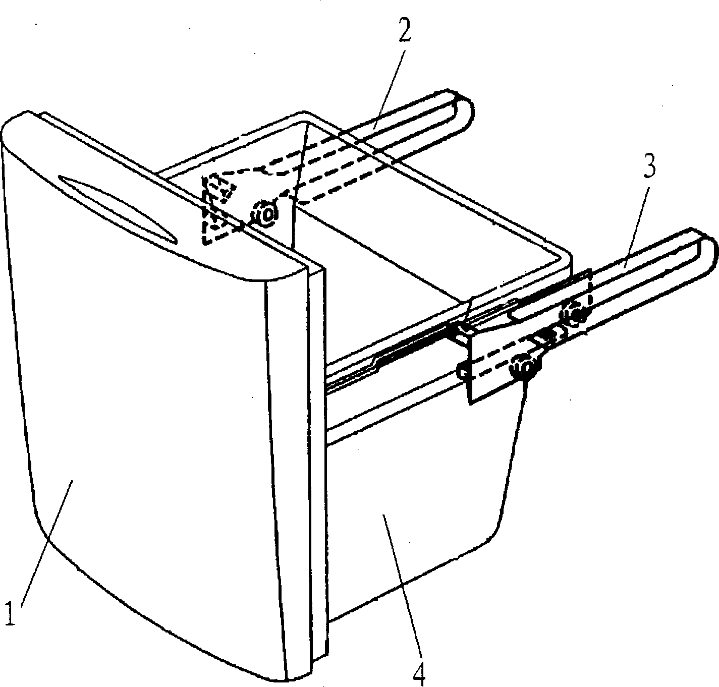 Refrigerating equipment with underlying drawer