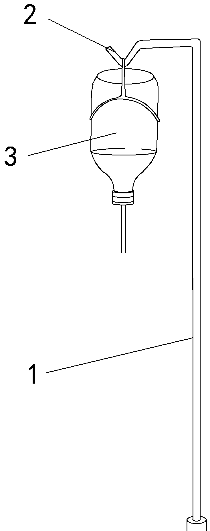Supporting rod capable of supporting infusion bottle