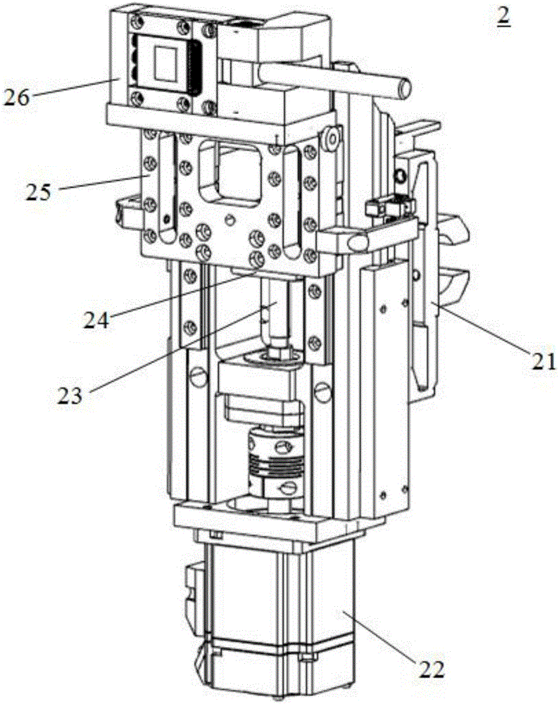 Automatic pressing-in device for wire pressing-in terminal