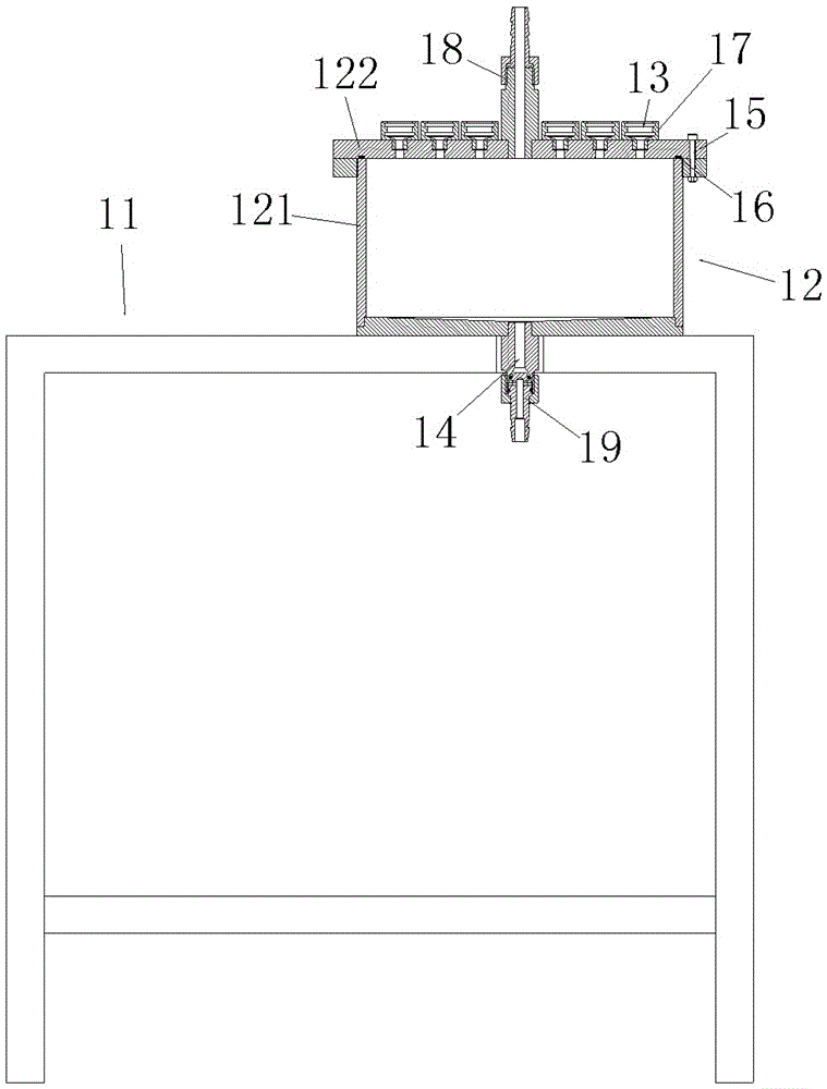 Organic carbon negative pressure washing device