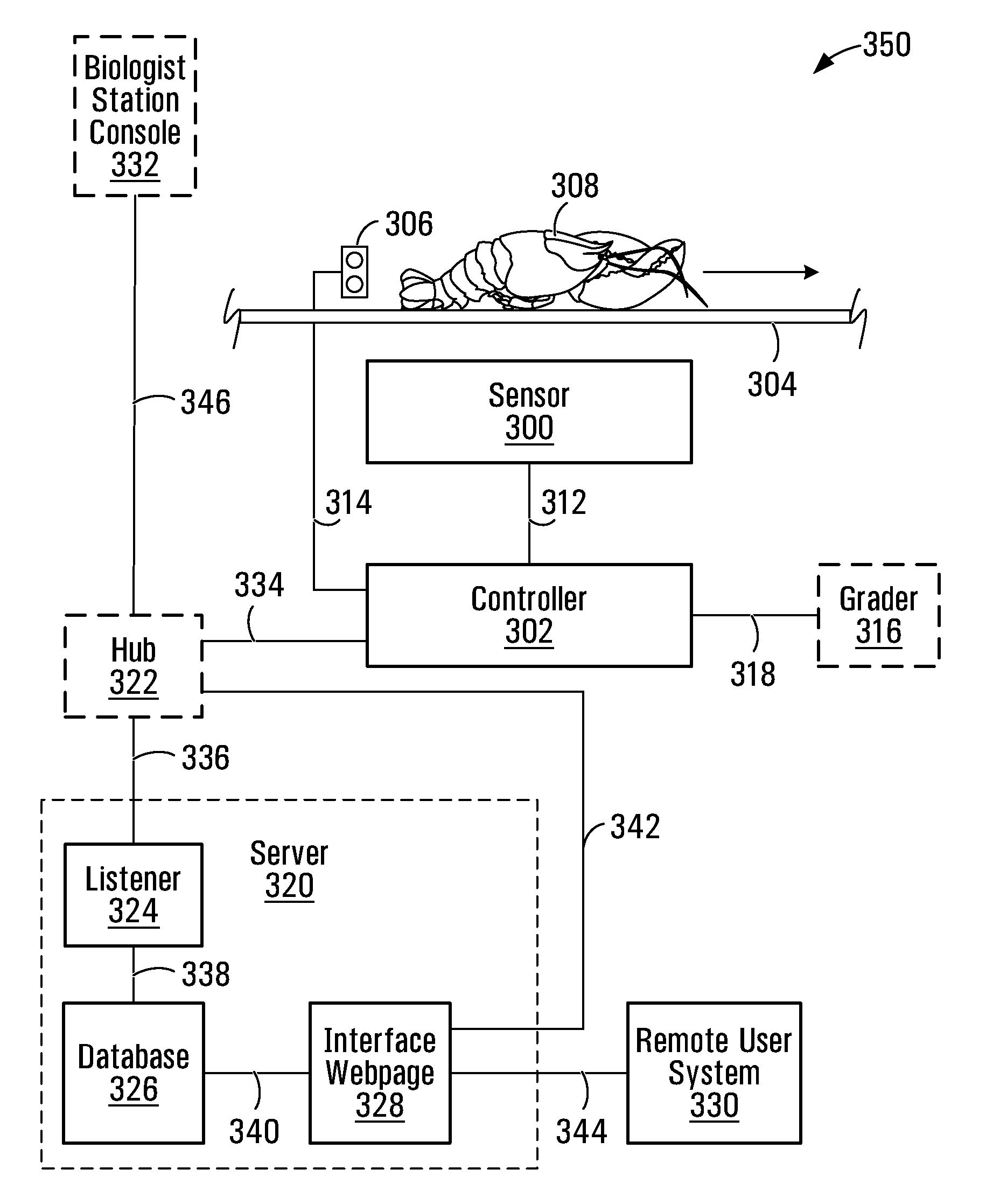 Seafood physical characteristic estimation system and method