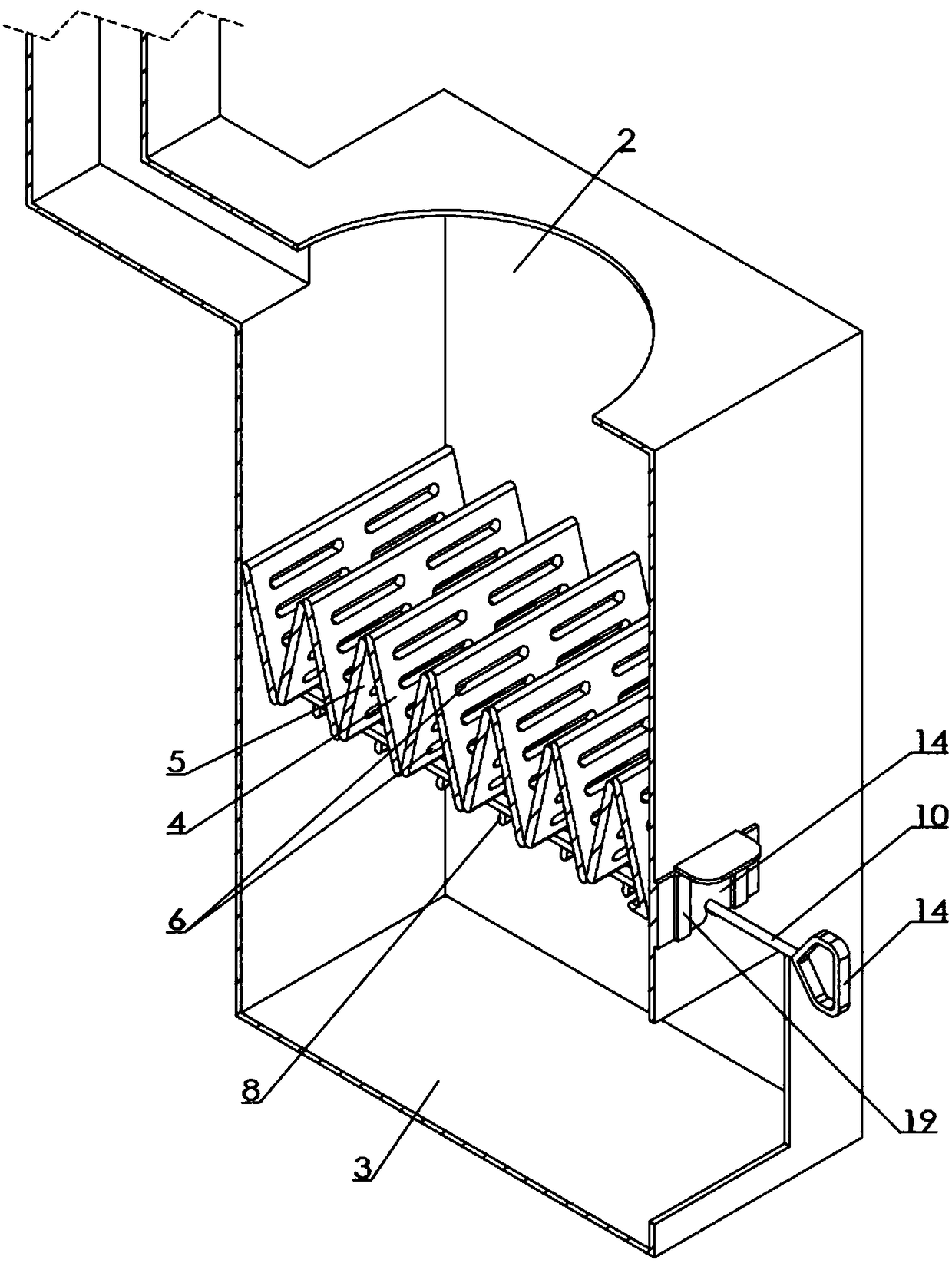 A double flap biofuel stove