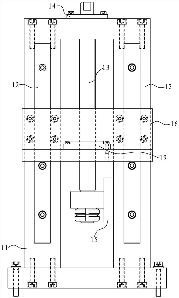 A vertical interferometer standard mirror clamping device and method for surface shape detection of optical components