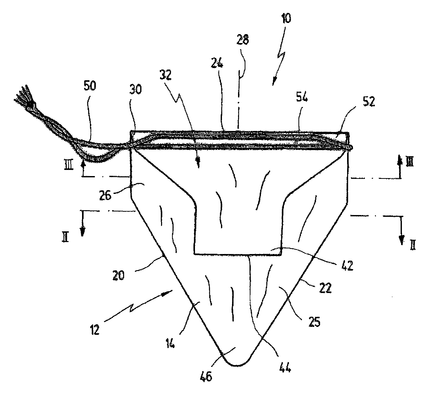 Endosurgical extraction bag for collecting body tissue or body fluid