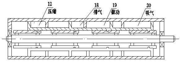 Forward and reverse screw shuttle type free piston engine