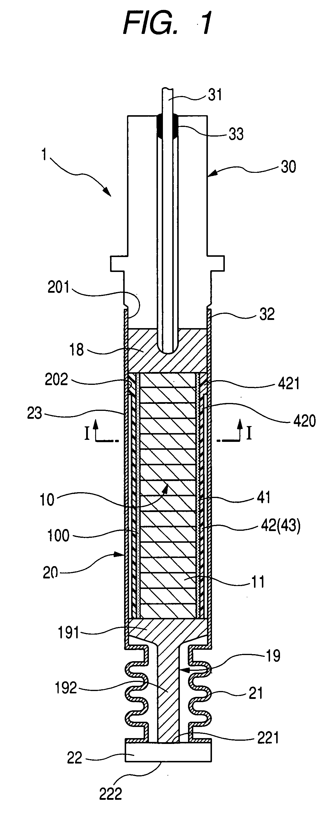 Piezoelectric actuator and method of producing the same