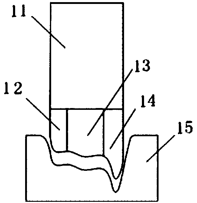 Multi-material electric discharge machining electrode and its machining method