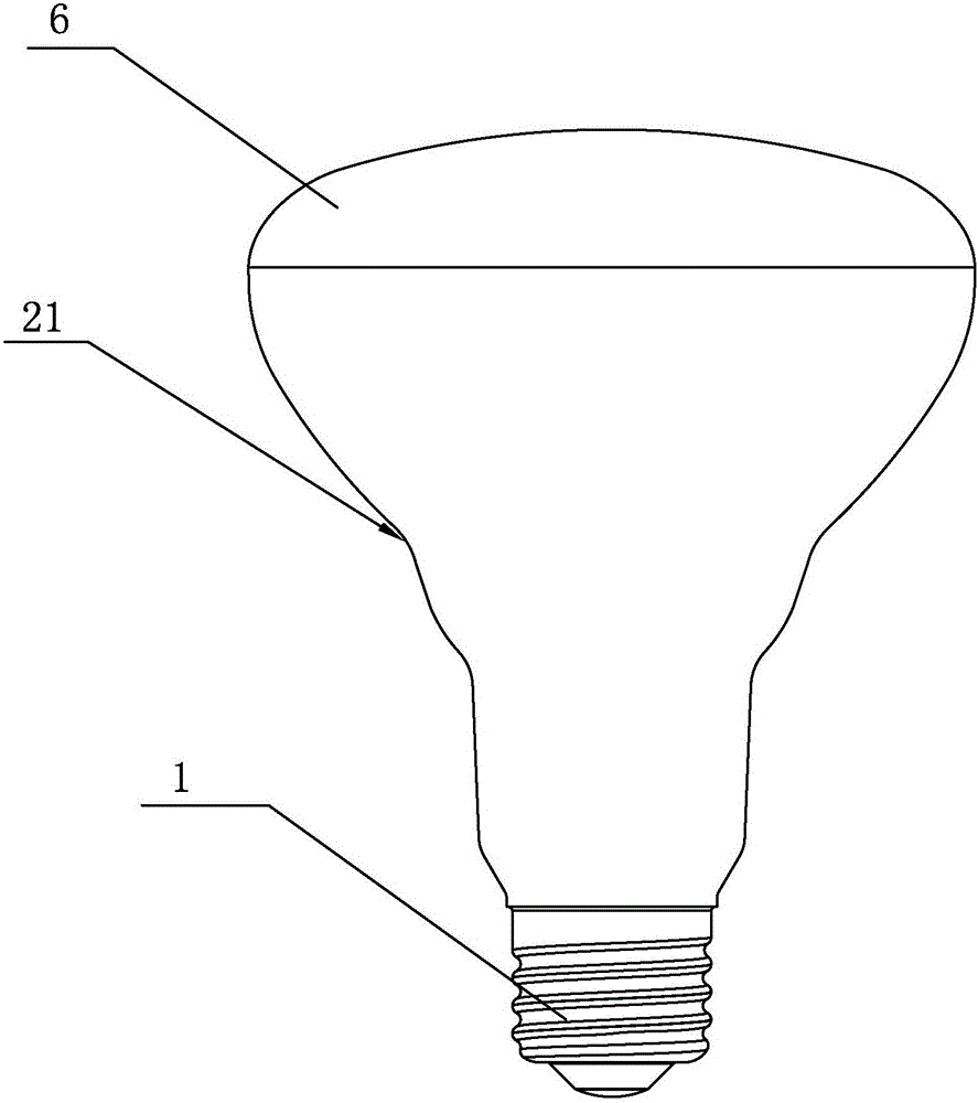Lamp body and LED-BR lamp