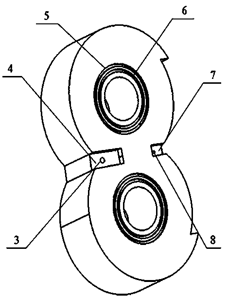 Novel floating bush for outer engaging gear pump