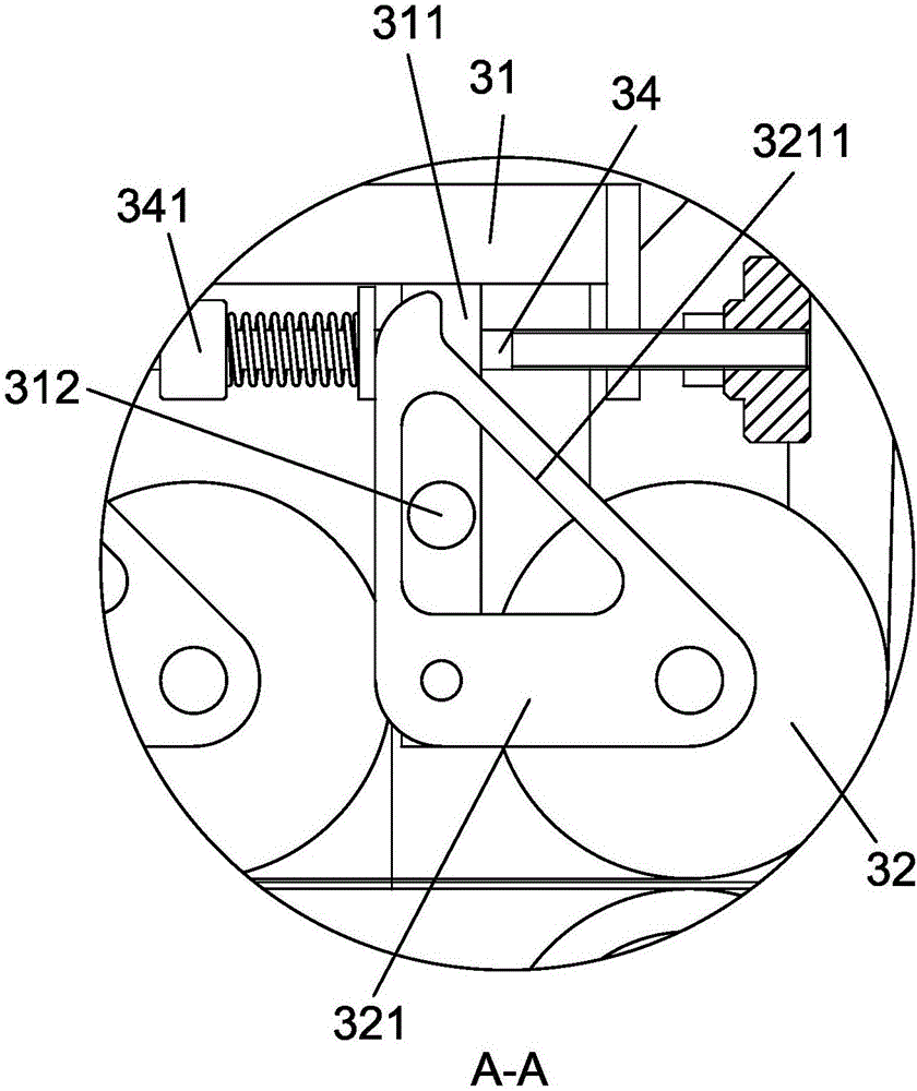 Rear press roller mechanism for cylinder forming of paper bag machine