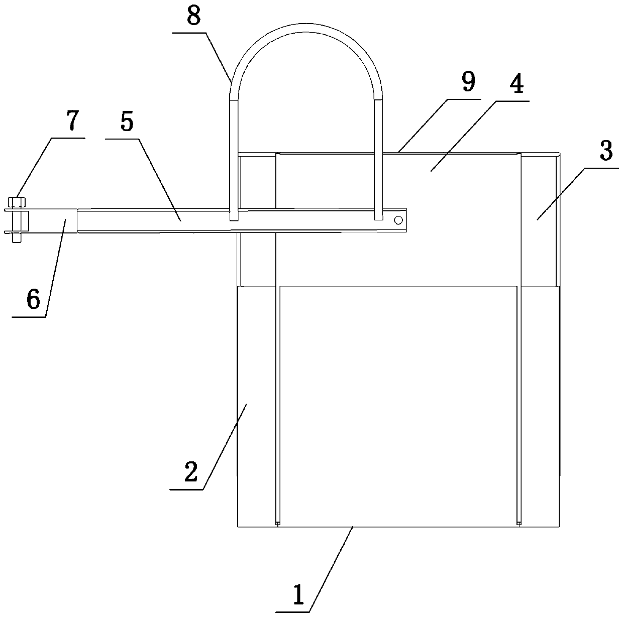 Self-weight hanging basket