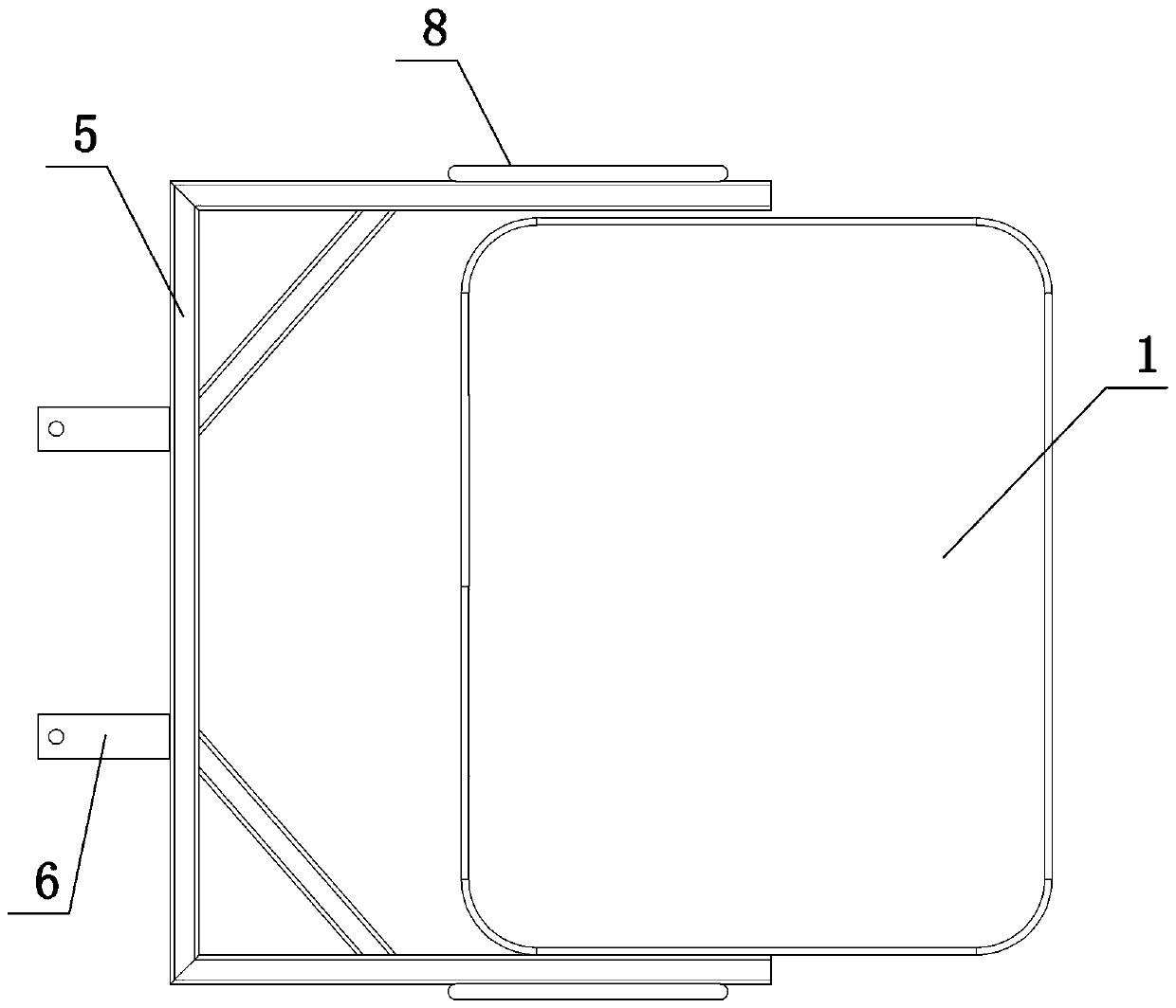 Self-weight hanging basket