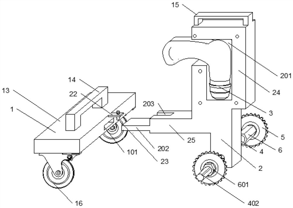 Construction device and construction method of a sunken toilet