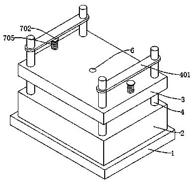 An aluminum alloy die-casting mold with rapid cooling and cooling function