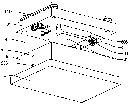 An aluminum alloy die-casting mold with rapid cooling and cooling function