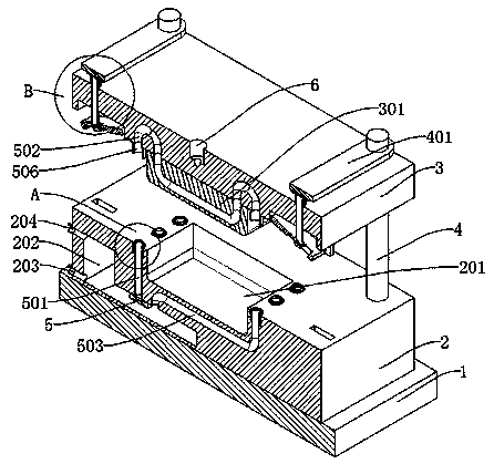 An aluminum alloy die-casting mold with rapid cooling and cooling function