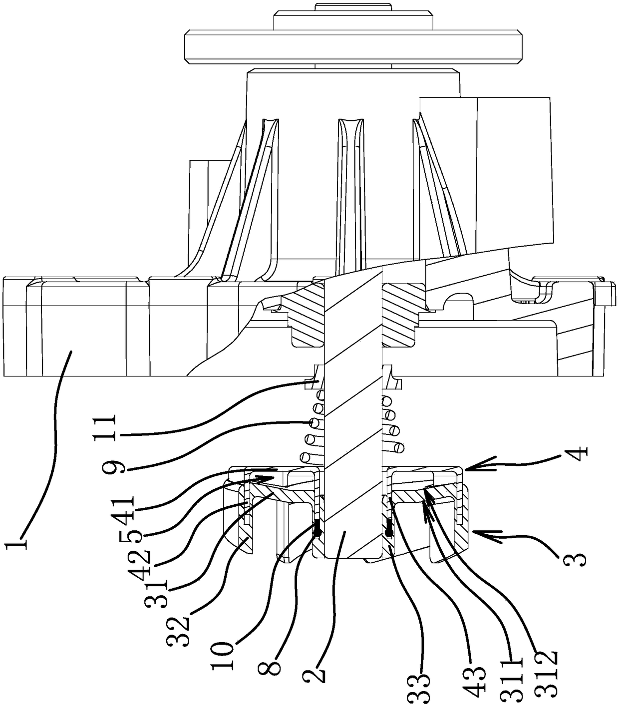 Variable-flow type water pump