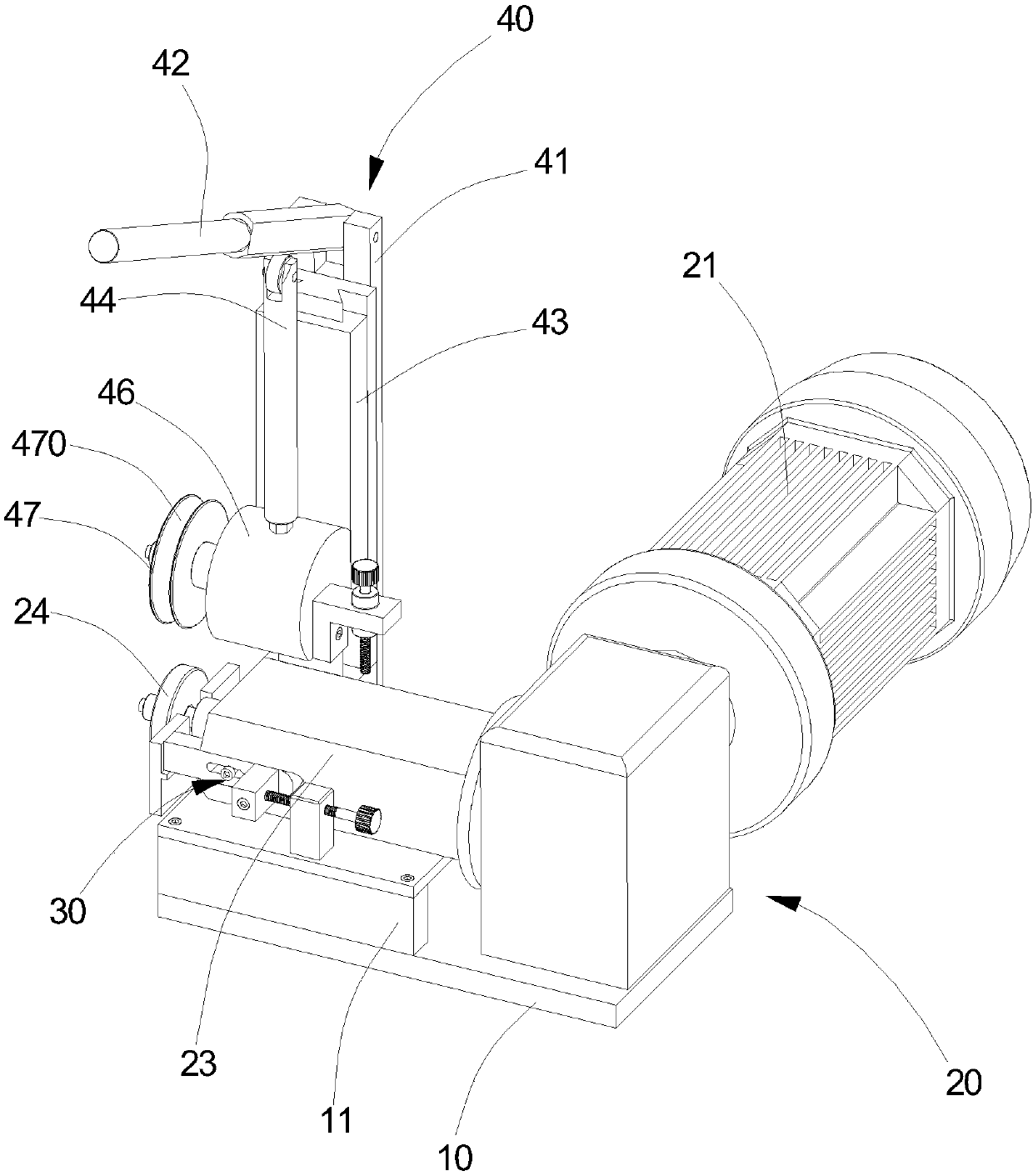 Bracelet edge pressing machine