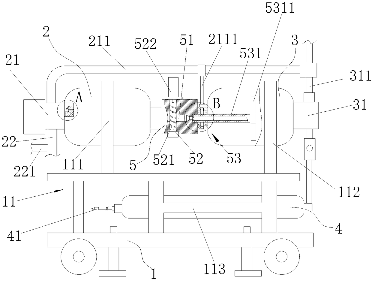 A Gradual Fluidization Adaptive Horizontal Ultra-High Pressure Abrasive Jet Generating Device