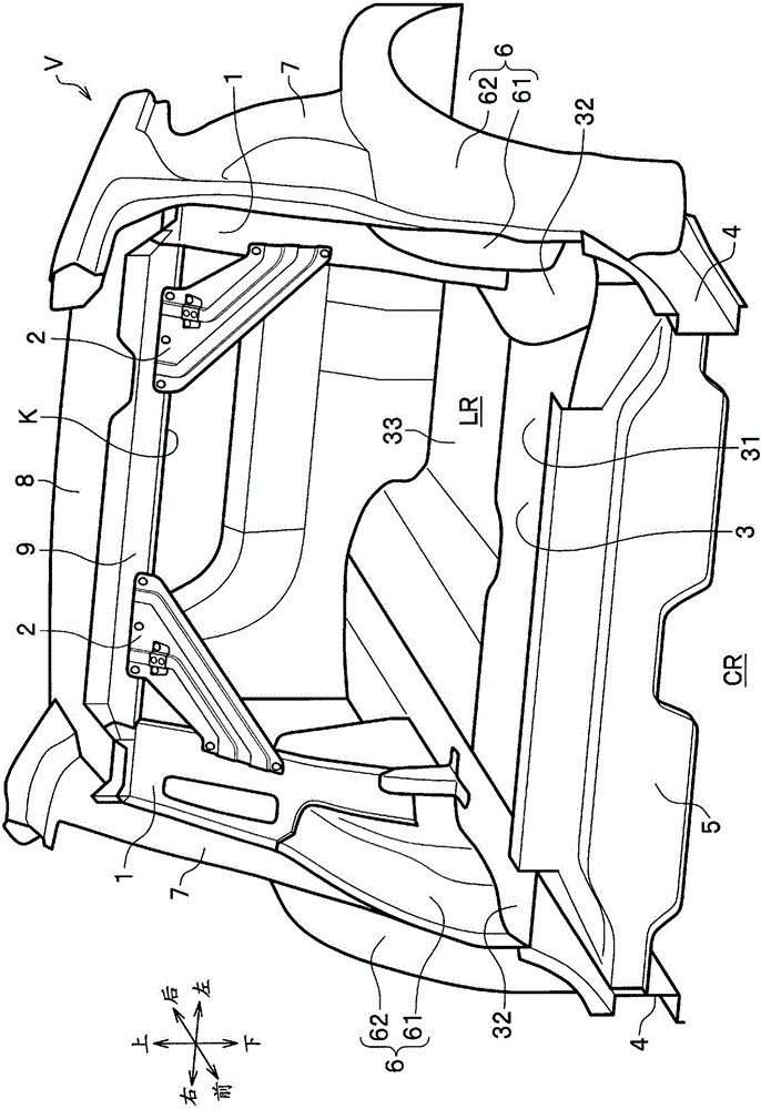 Vehicle body rear structure