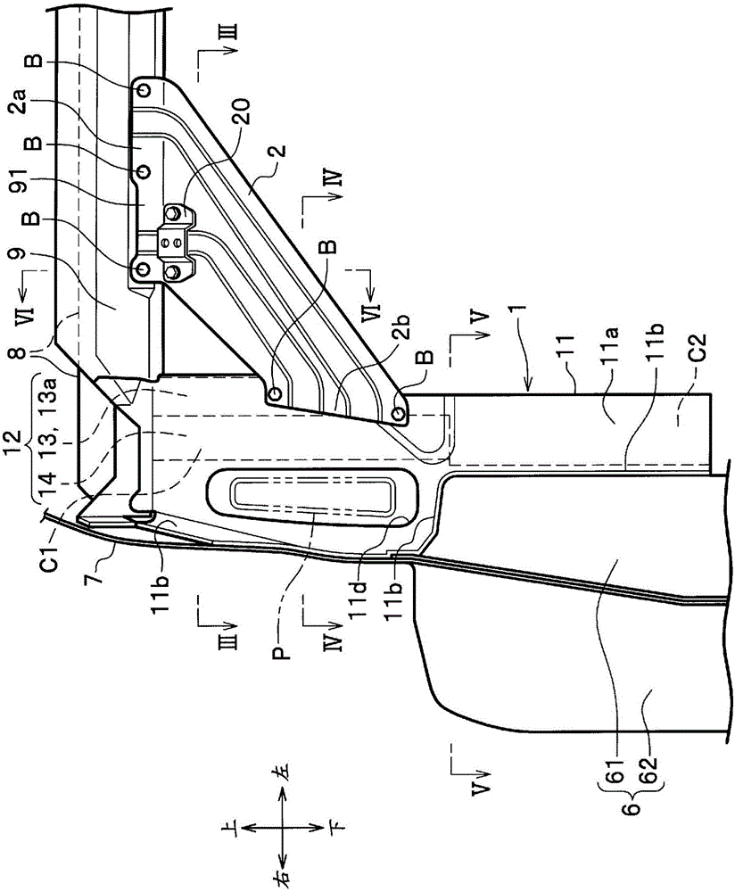 Vehicle body rear structure