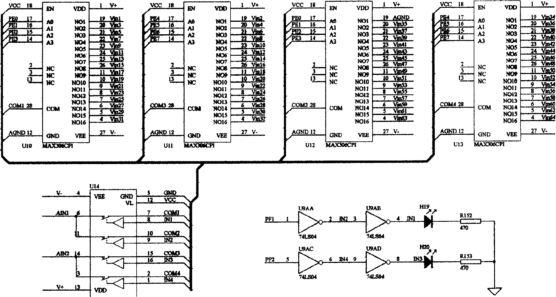 Single chip voltage monitor for vehicle fuel cell stack