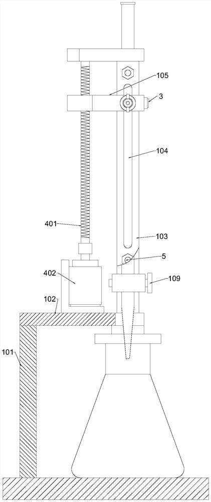 Titration auxiliary device for preventive medicine experiment