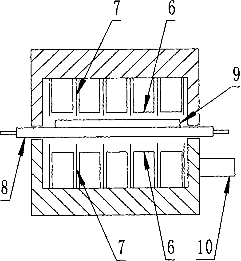 Double-chamber four-station glass bending and toughening device and control method thereof
