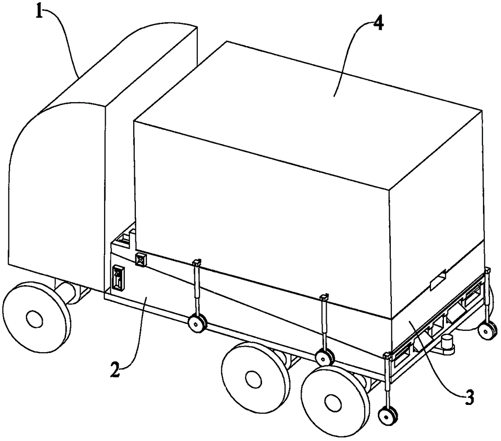 Mobile type emergency heating vehicle