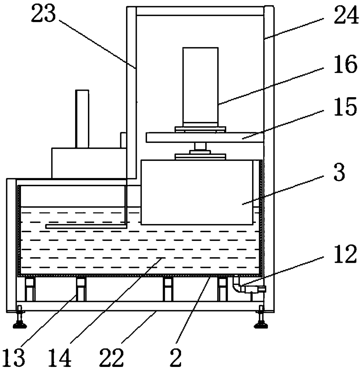 A filter assembly air tightness automatic detecting device