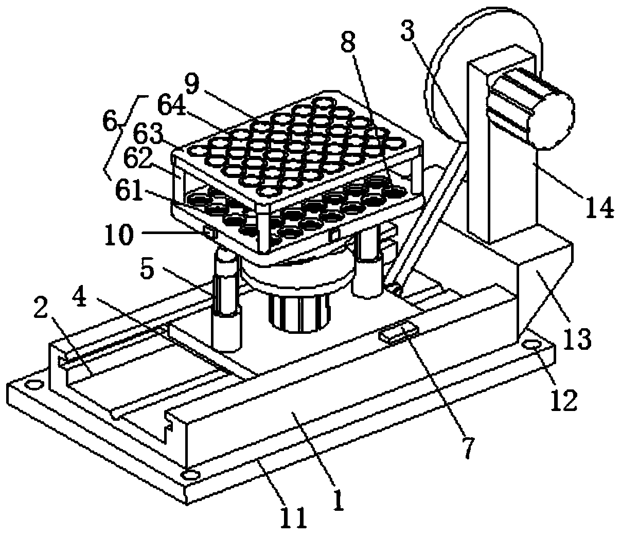 Automatic blood mixing and shaking device for clinical laboratory