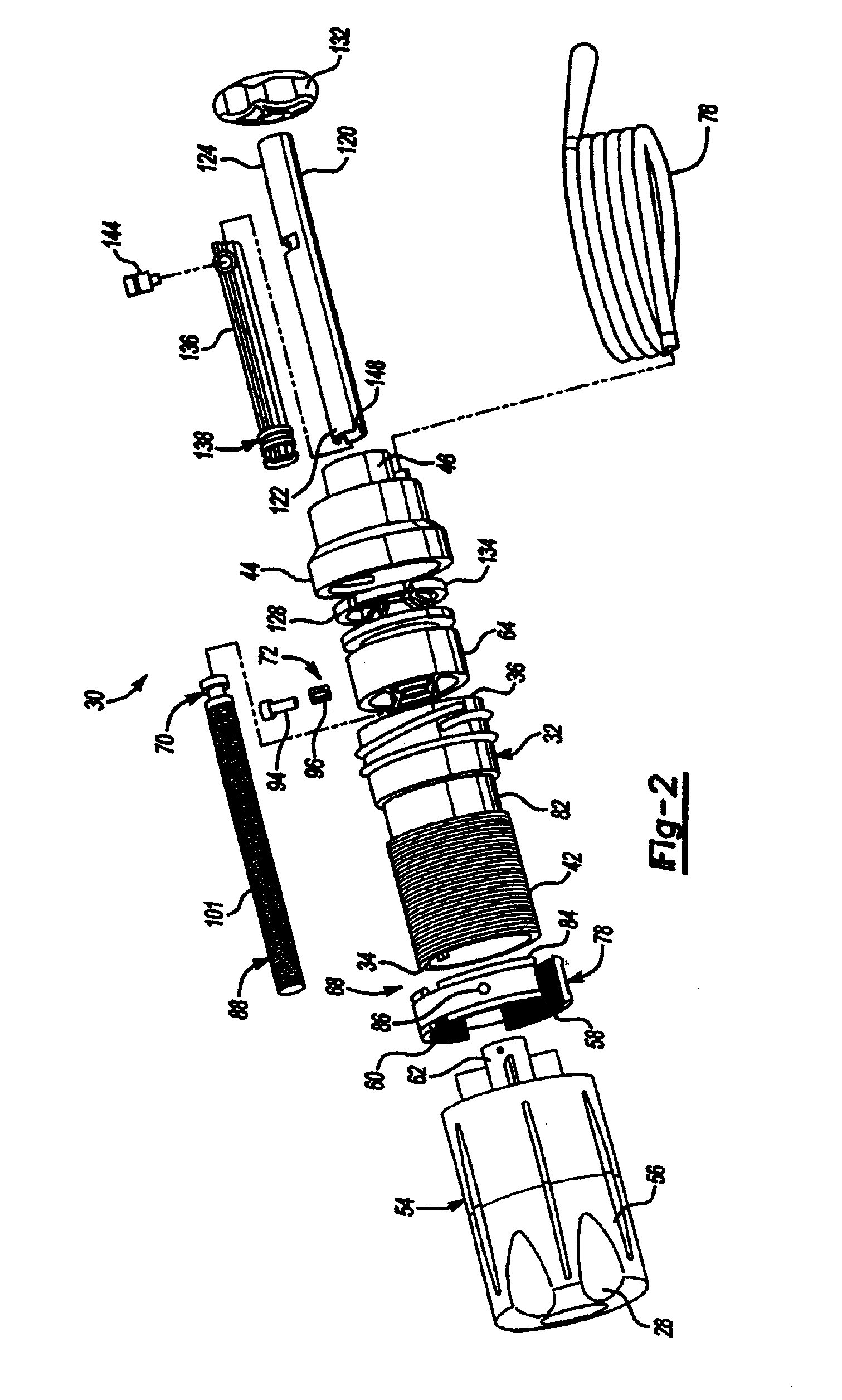 Bone cement mixing and delivery device with releasable mixing blade