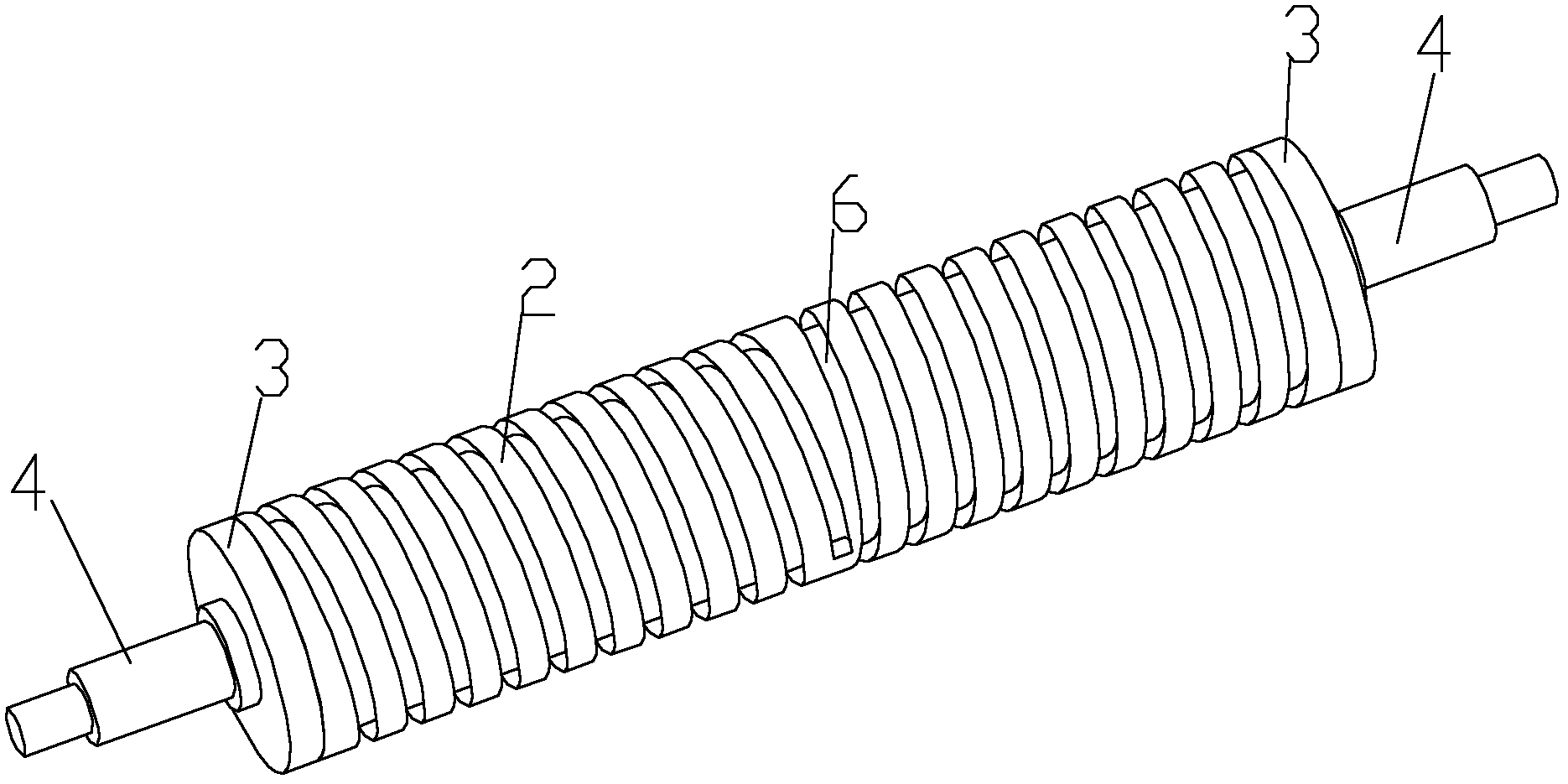 Cloth guide roller used for weaving machine