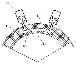 Bird repellent spraying device for high-voltage power transmission line tower