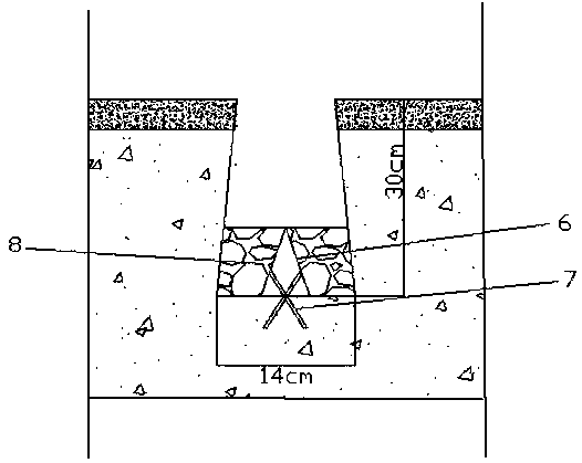 Construction method used for tunnel road surface water seepage governance