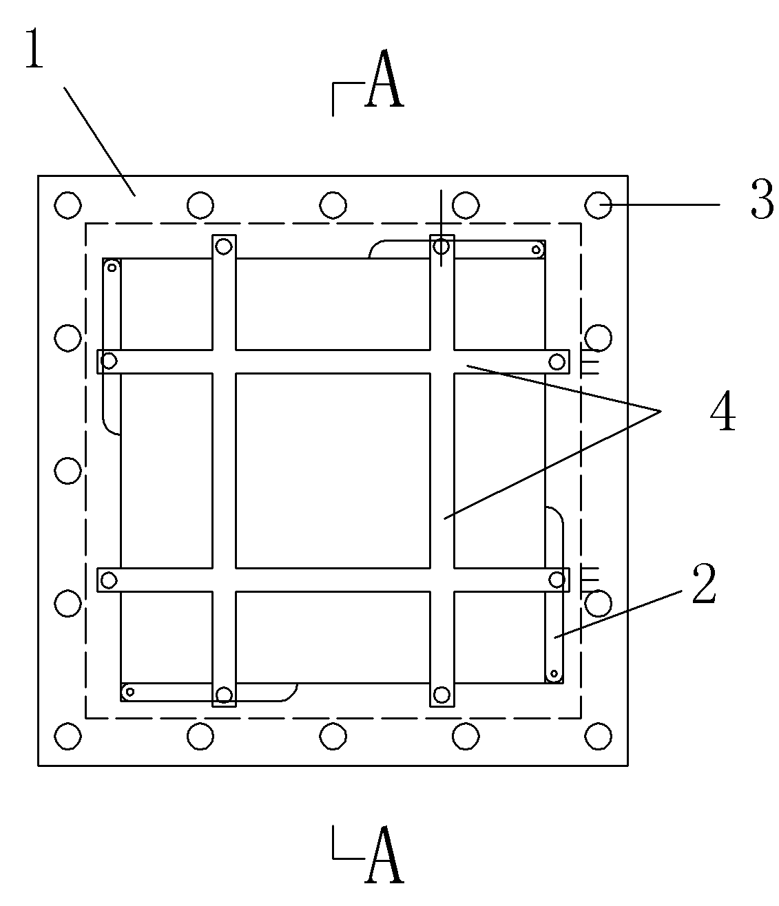 Side cover plate for geotechnical engineering physical model test