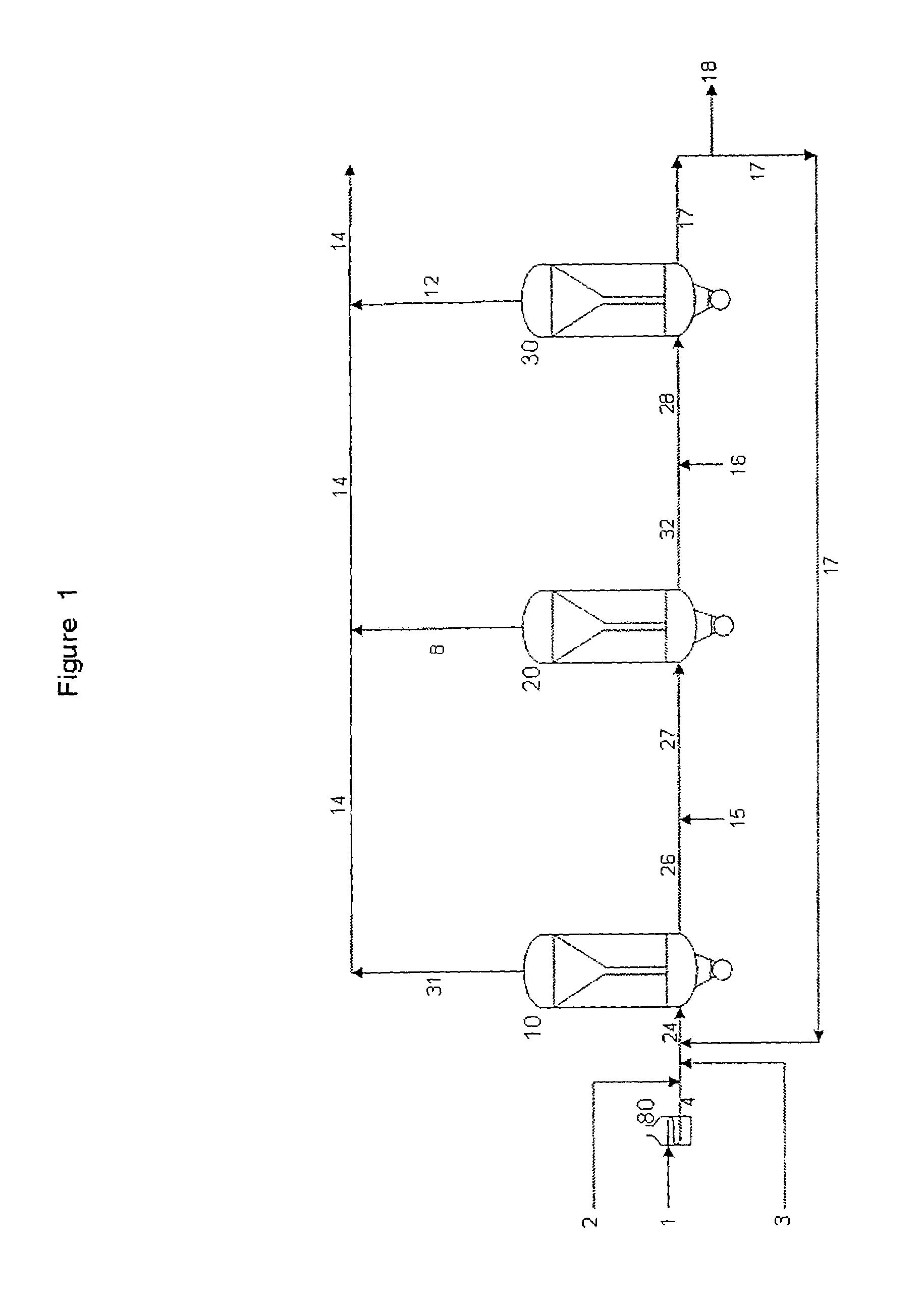 Process for upgrading heavy oil using a reactor with a novel reactor separation system