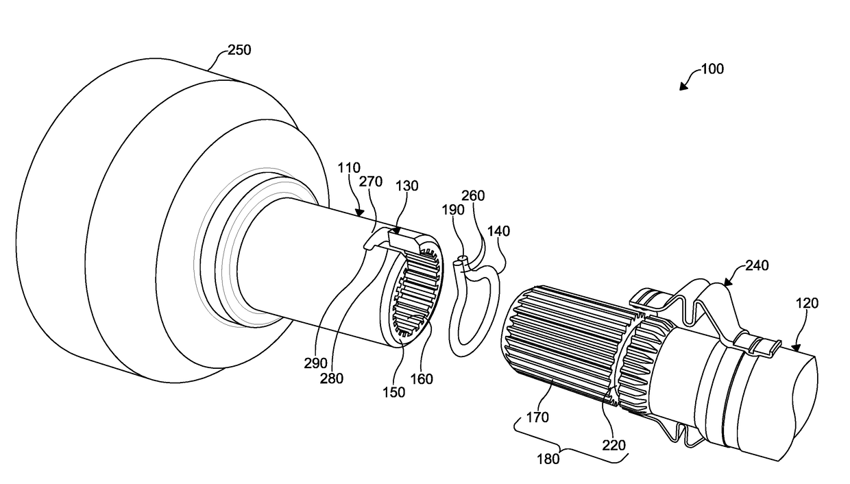 High retention force serviceable plug-on joint assembly