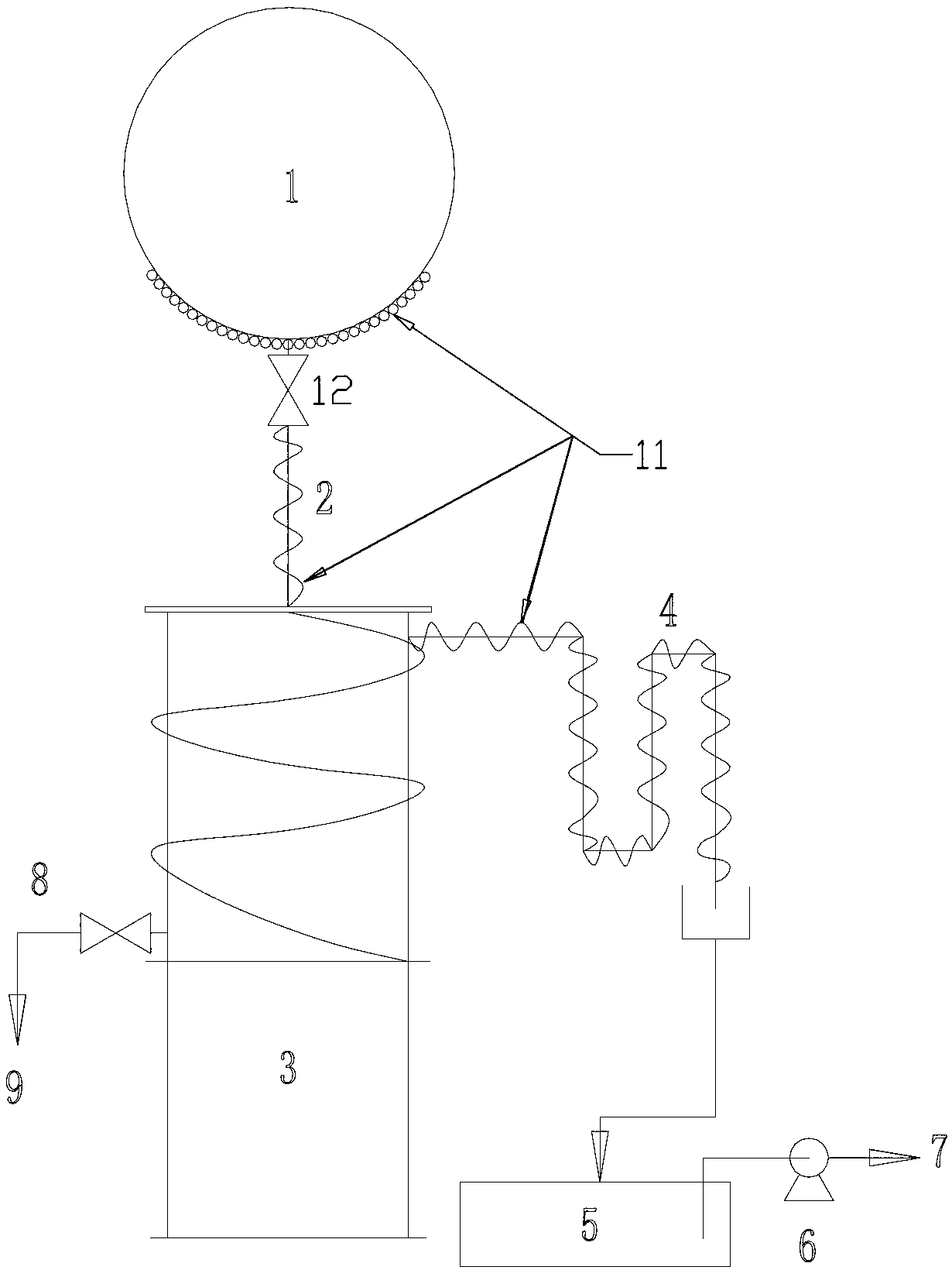 Anti-clogging type water seal device for coke oven gas conveying pipeline