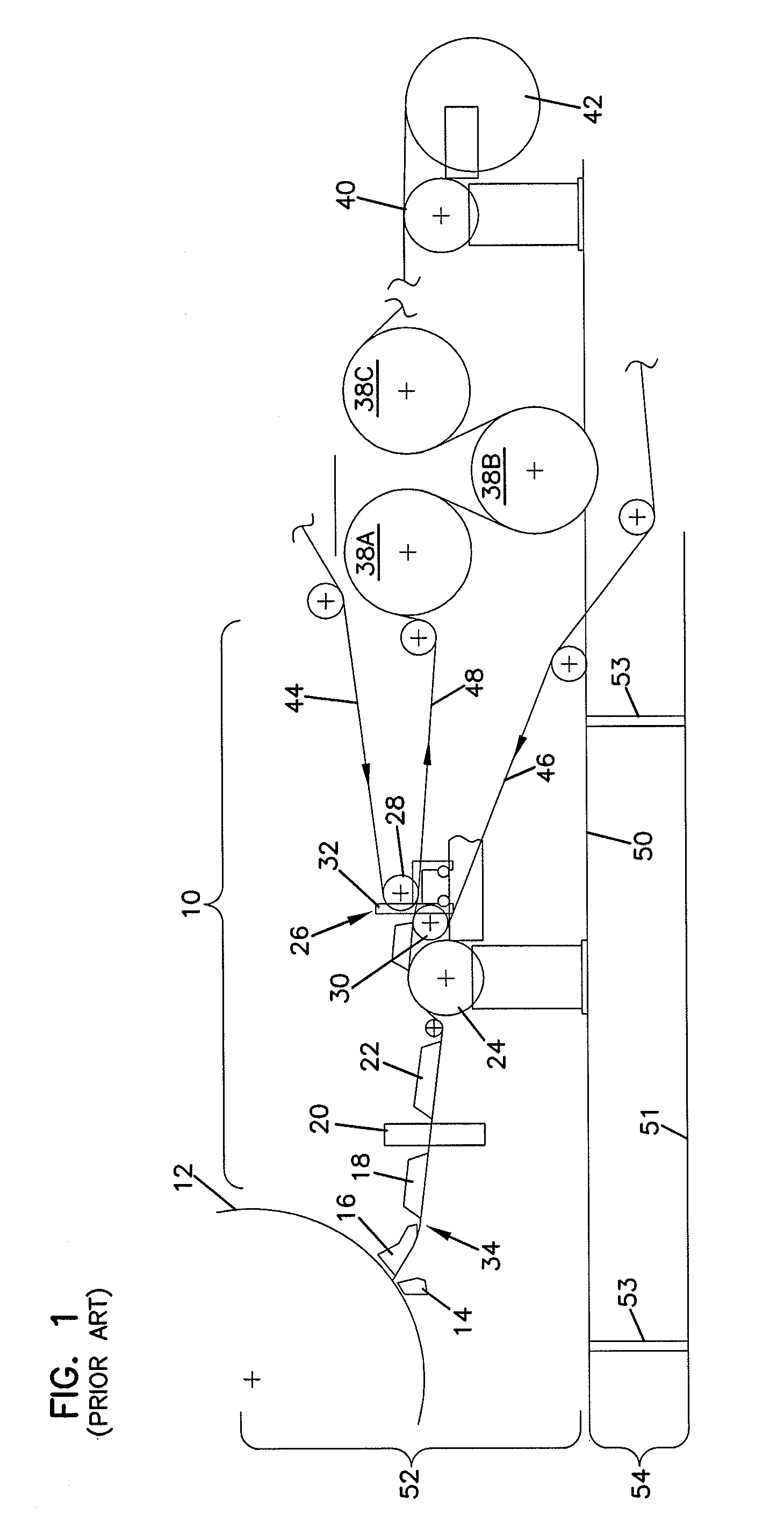 Wet/dry crepe swing paper machinery