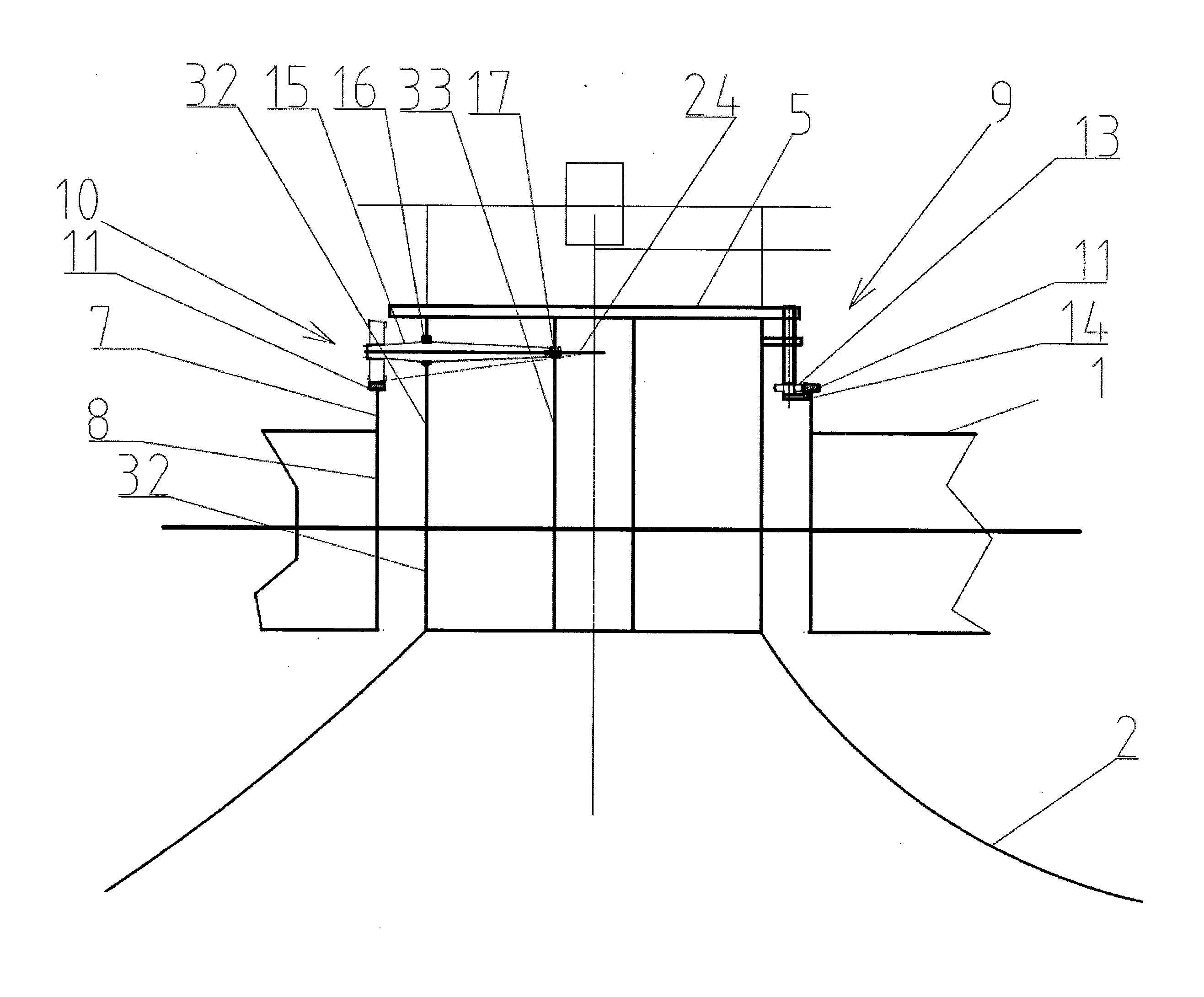 Device for rotating turntable