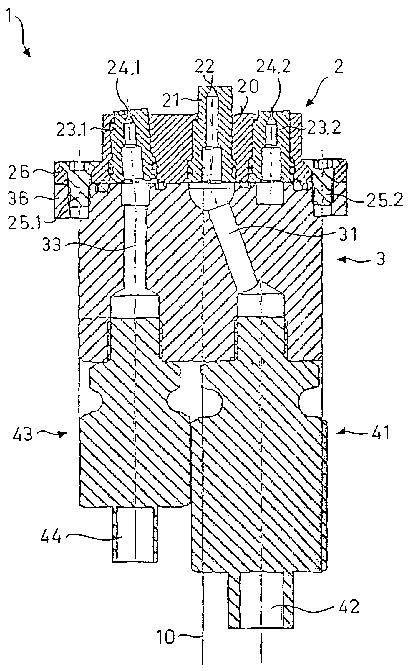 Method and an injection nozzle for interspersing a gas flow with liquid droplets