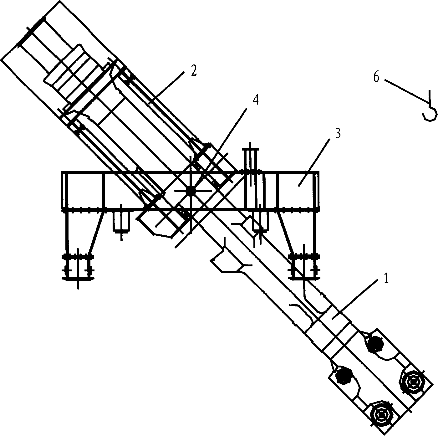 Technological method for hoisting special large-sized equipment using rotary balance process