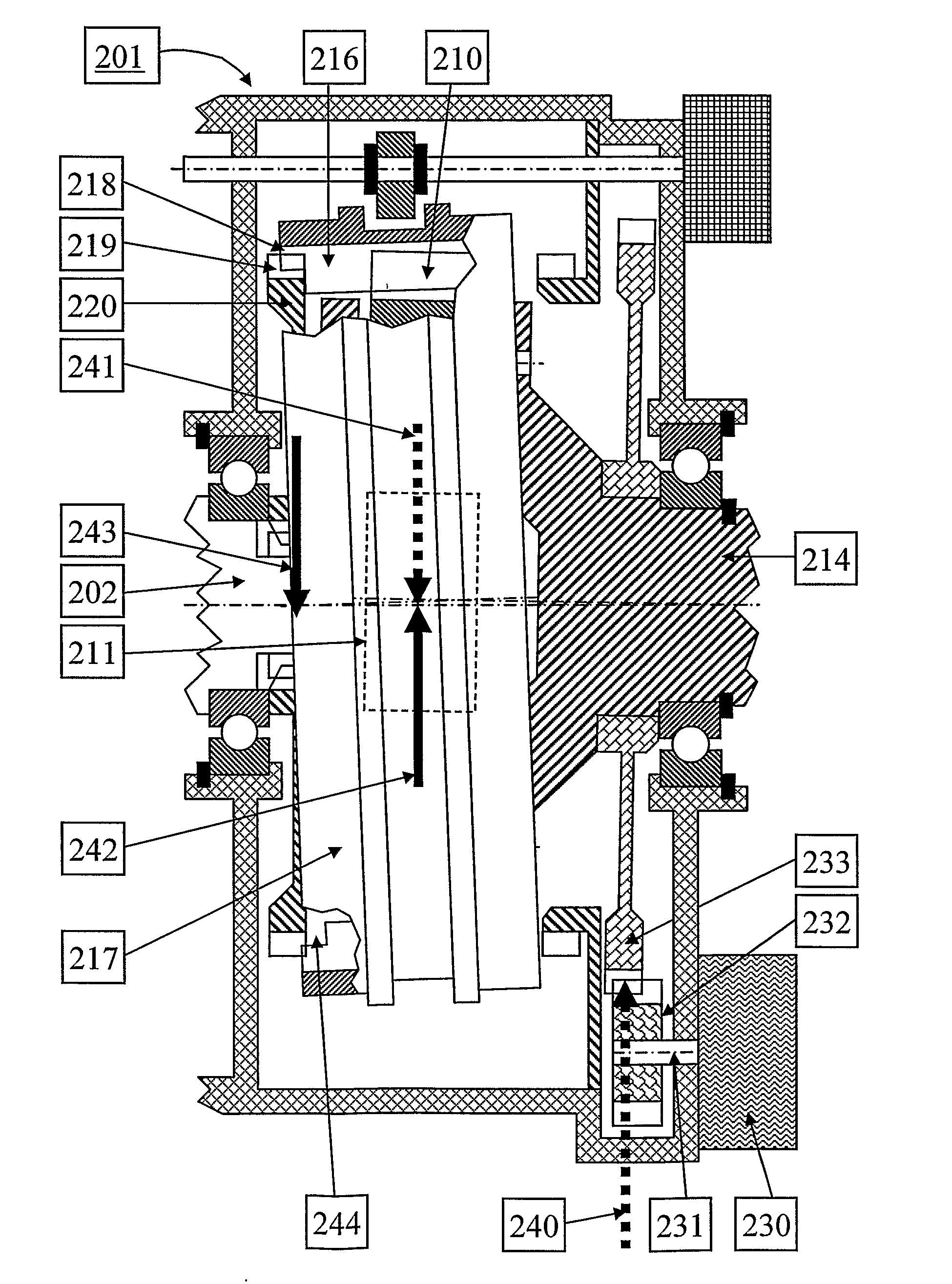 System for preventing gear hopout in a tooth clutch in a vehicle transmission