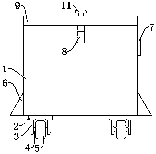 Storage box used for transporting fireproof cotton