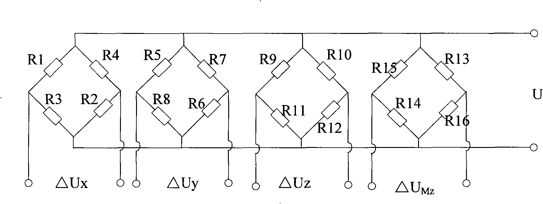 Underwater robot four dimensional fingertip force sensor and information acquisition method